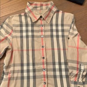 COPY - Women’s Burberry 3/4 roll sleeve blouse